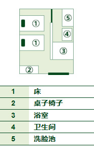 シングル間取り図